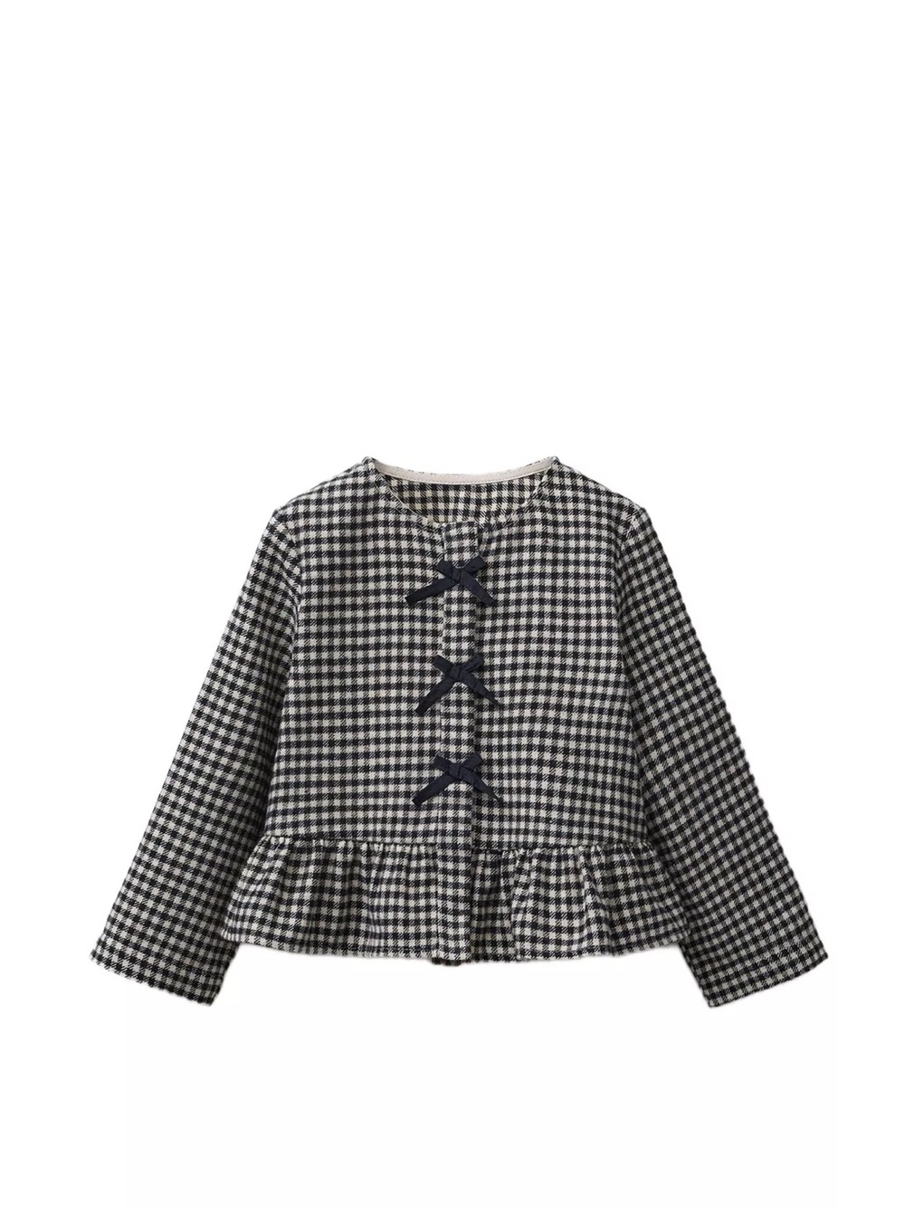 Zara Black and White Gingham Button-Up set 2T